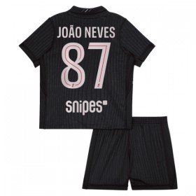 Jalkapallo Peliasut Paris Saint-Germain Joao Neves 87 Jordan Lasten Neljäs Pelipaita 2025-26 Lyhythihainen